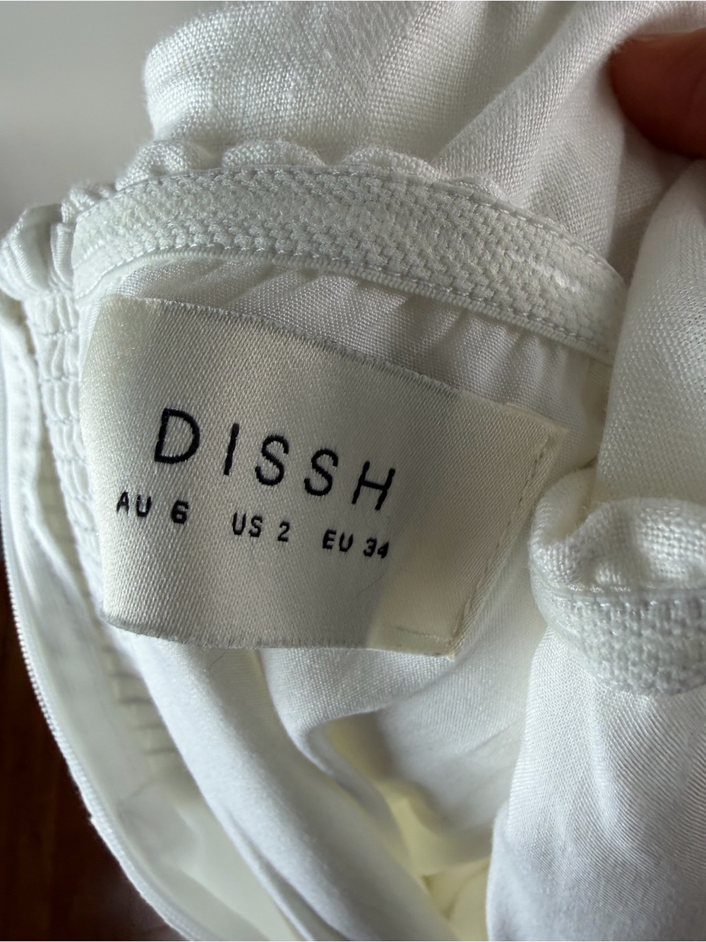 DISSH Karney Linen Maxi Dress White Size 2 - Picture 7 of 8